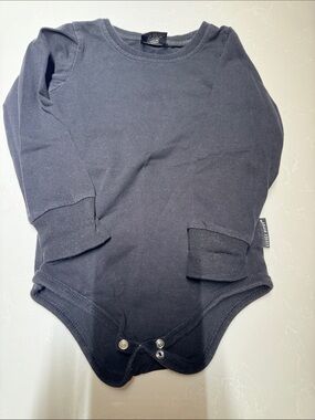 Little Bipsy Black Long-Sleeve Baby One-Piece